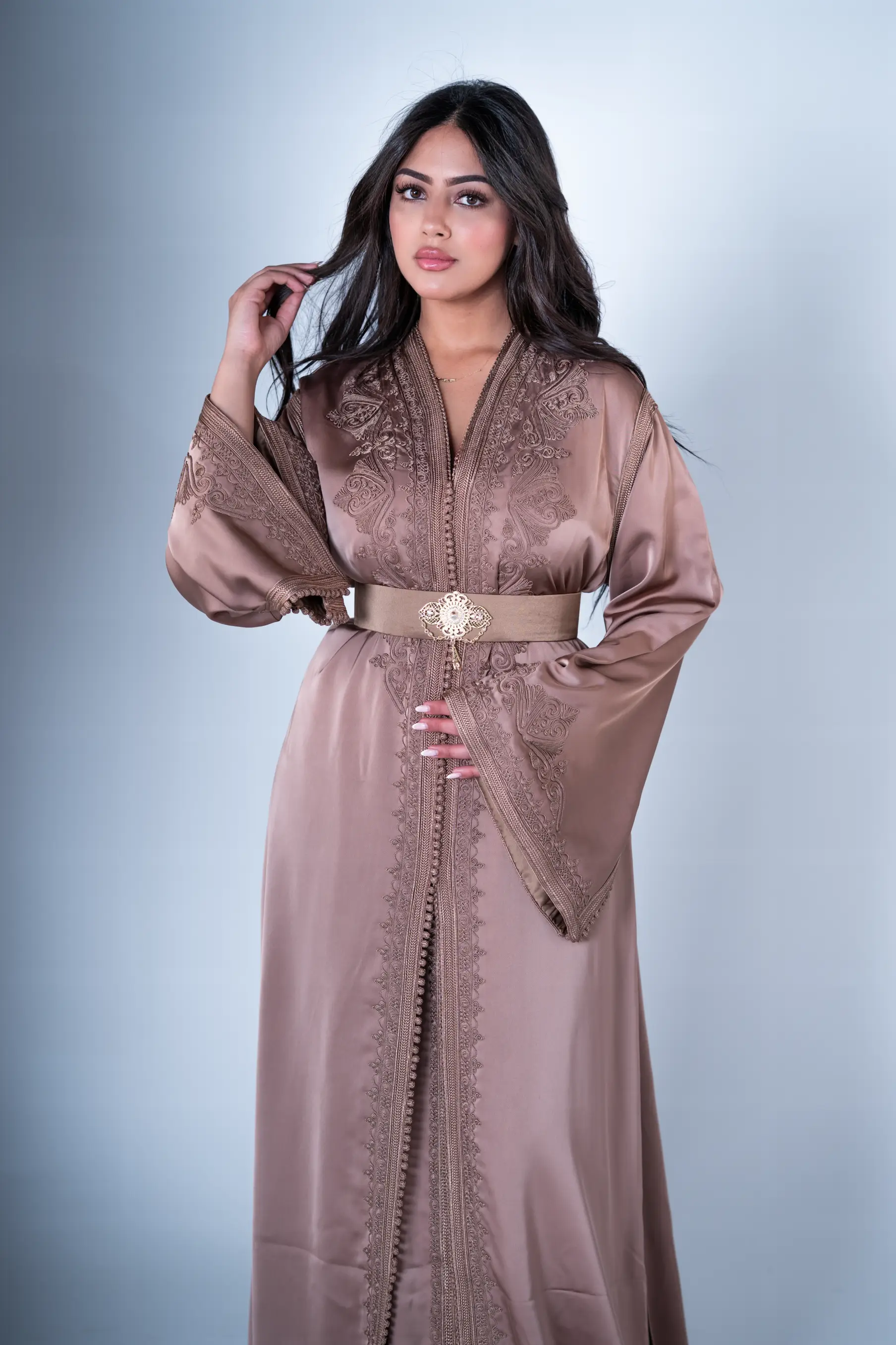قفطان ساتان توب